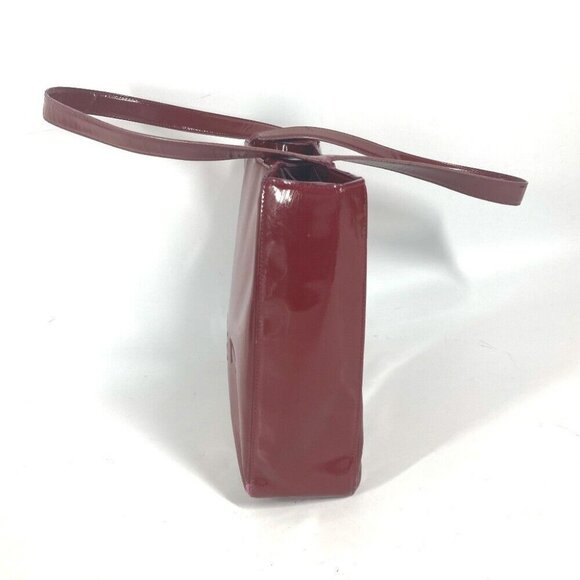 CHANEL Bag CC CC Mark bag Shoulder Bag enamel Red - Picture 3 of 16